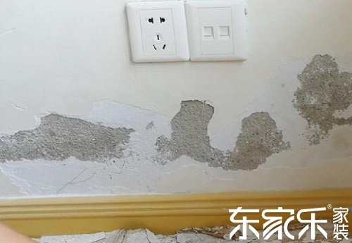 墙掉皮图