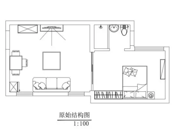 改造前的户型图